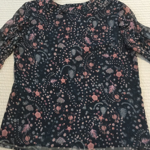 Brora Liberty Print Silk Chiffon Blouse - Picture 2 of 5